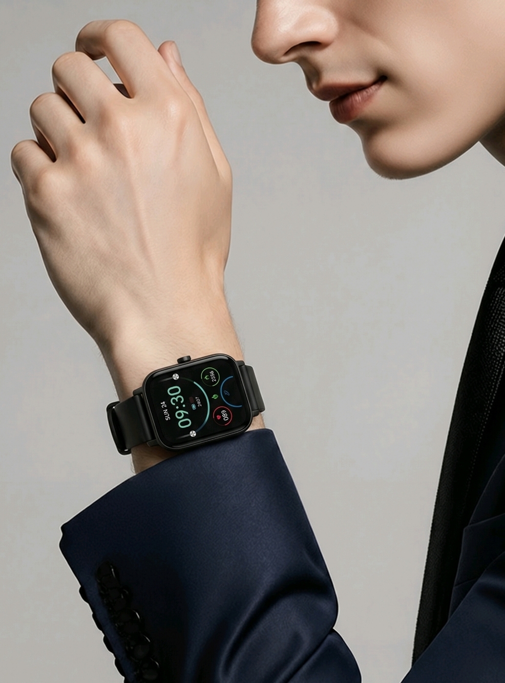 NIB ZL54C Smartwatch Bluetooth Call Fitness Tracker Waterproof Black - Picture 6 of 14